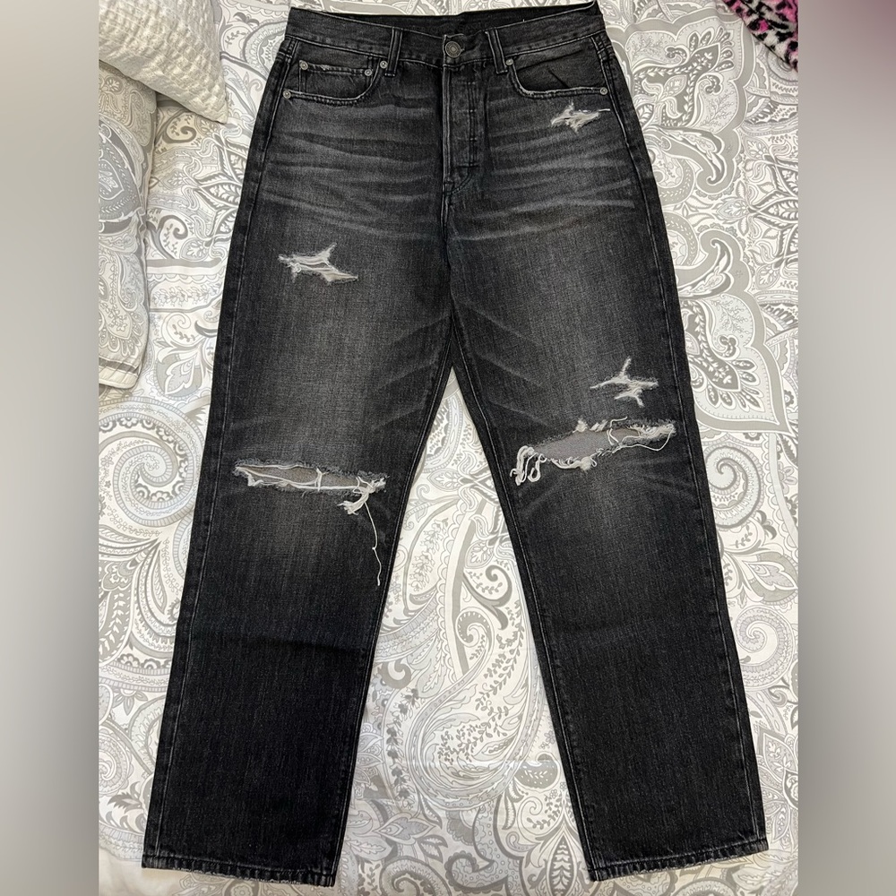 American Eagle ripped boyfriend jeans